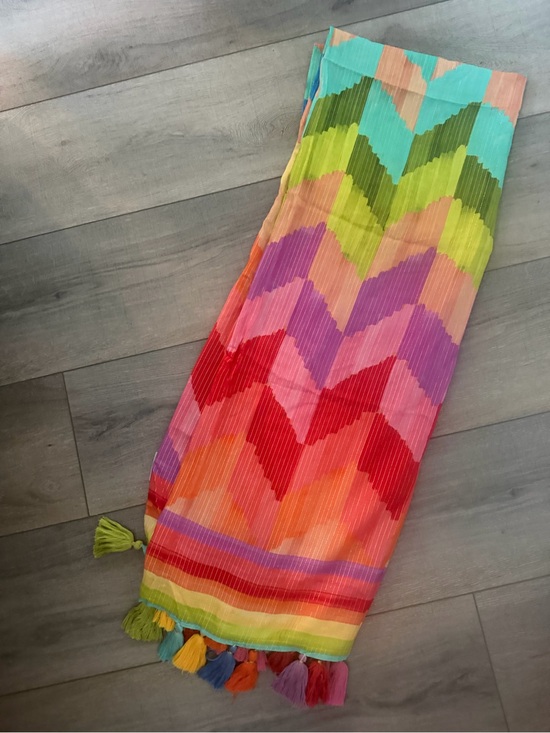 FARM Rio Other - Farm Rio Chevron pareo with Tassel Hem - Multicolor